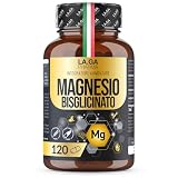 Magnesio Bisglicinato 120 Capsule con Vitamine B1, B5, B6 per Stanchezza