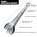 Mini Appetizer Tongs Stainless Steel Set of 4, MSY BIGSUNNY Small Serving Tongs, 6 Inch(15.2cm, Silver)