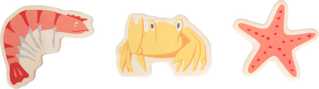 small foot Juego de Pesca 4 Friends, de Madera, diseño Colorido, Incl., Accesorios versátiles, 12285