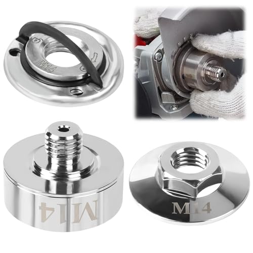 Miosugo Adaptador X-Lock para amoladora angular, tuerca de liberación rápida M14, sistema de cambio rápido X-Lock, se adapta a todas las amoladoras angulares con rosca M14 - imagen 8