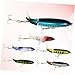 Yardwe Fish Lure Bait Kit 6pcs Realistic Fish Shape Lures 10cm/13g PVC Metal Practical Hooks for Easy Fishing