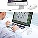 Wireless Mouse for Laptop, J JOYACCESS Silent Stream line Optical Cordless Mouse with USB Nano Receiver and High Precision 2400 DPI-Silver+White