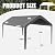 Carport Replacement Canopy Cover 12'x20' for Tent Top Garage Shelter Cover, 800D Oxford Replacement Cover Waterproof & UV Protection, Not Included Frame (Dark Gray)