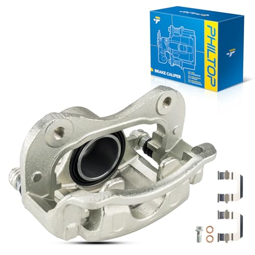 Image of PHILTOP Brake Caliper Front Right Compatible with 2005-2010 Kia Sportage, 2005-2009 Hyundai Tucson, Brake Calipers Set
