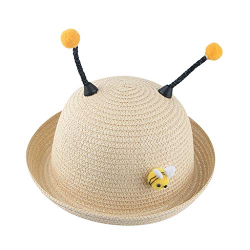 Baby Cute Cartoon Animal Straw Fedora Toddler Boy Summer Breathable Foldable Hat 2025 Trendy Cowboy Accessories