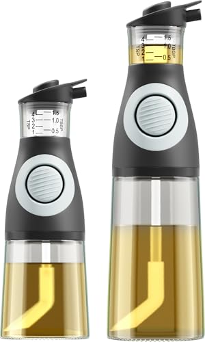 Belwares Oil and Vinegar Dispenser Set - Glass Olive Oil Cruet Bottles with Measuring Cup - Non-Drip Kitchen Dispenser for Cooking, Salad Dressing, and Meal Prep - 2 Dishwasher-Safe Containers - image 9