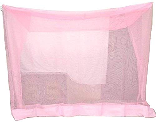Image of Ans Mosquito Net for Double Bed King Size (6.5 x 6.5 ft) Hdpe net with Border Washable net