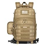 MOSISO Camera Backpack, DSLR/SLR/Mirrorless Tactical Camera Bag Case with Laptop Compartment Compatible with Canon/Nikon/Sony, Khaki