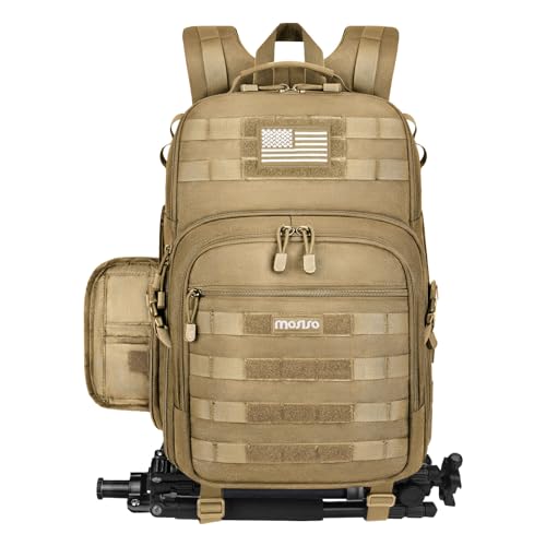 Mochila táctica para cámara DSLR/SLR/Mirrorless Khaki miniatura 1