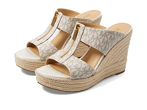 MICHAEL KORS Damen Bradley Mule Heeled Shoe, Vanille, 41.5 EU