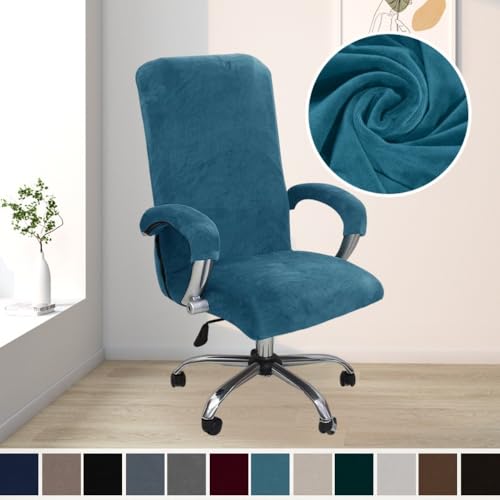 Housse de chaise de bureau extensible et lavable pour siège d'ordinateur