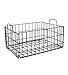 Atlantic Tabletop Wire Storage Basket, Heavy-Gauge Powder-Coated Metal Wire Construction, Stackable for Easy Expansion, Collapsible & Foldable, Non-Slip Feet, Plastic Liner, PN 23308040 ? Charcoal
