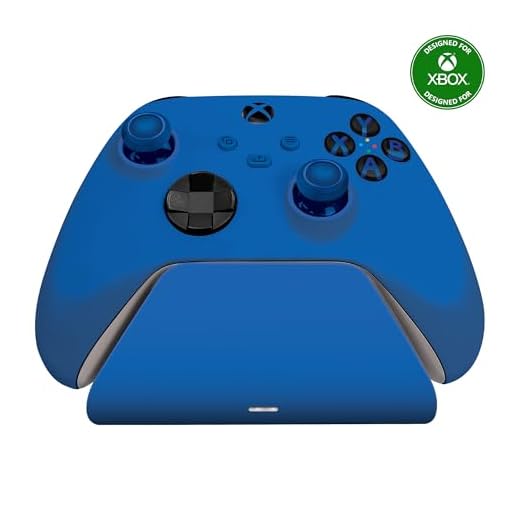 Razer Universal Quick Charging Stand for Xbox Series X|S: Magnetic Secure Charging - Perfectly Matches Xbox Wireless Controllers - USB Powered - Shock Blue (Controller Sold Separately)