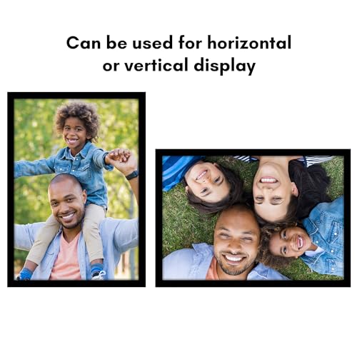 Americanflat 18x26 Poster Frame with Polished Plexiglass - Black Picture Frame - Wide Photo Frames Made of Engineered Wood for Vertical or Horizontal Wall Display - Epic Collection - Black