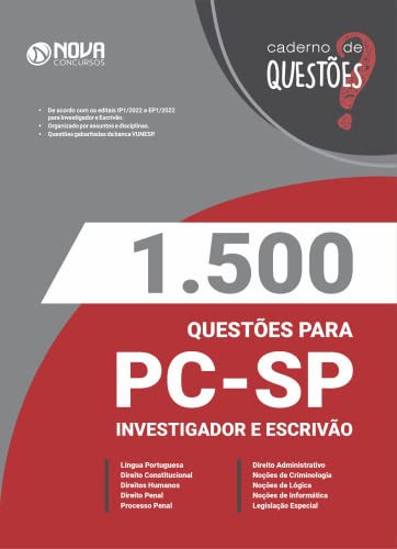 Apostila Caderno de Questões PC SP - Caderno de testes PC SP