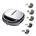 Sandwichera Tostadora Eléctrica 5 En 1, Desayuno Rápido Máquina Multifuncional Gofrera Y Grill, Placas Antiadherentes Extraíbles Para Waffles, Donuts, Sandwich, Steak Panini Regalo