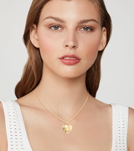MICSAVI Herz medaillon mit mond und sterne kette silber 925 für damen mädchen kinder, Foto medaillon zum öffnen für bilder personalisierte, Herz anhänger mit zirkonia, silberkette 50cm