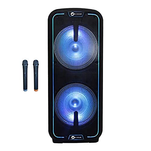 N-Gear Flash 3010 Enceinte Sono Karaoké Bluetooth Mobile Trolley 800 W, lecteur MP3, Radio FM, autonomie 2 à 5 heures Cover