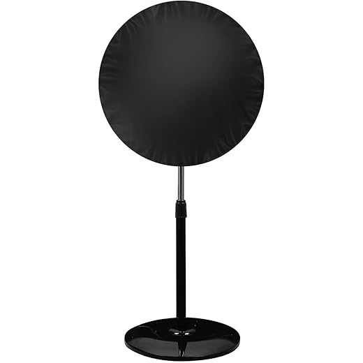 Encasify Heavy-Duty Fan Cover | Waterproof & Dustproof Protective Cover for Pedestal & Industrial Fans | Indoor/Outdoor Use, Ideal for Home, Garage & Patio | Black (Black, For 20-24