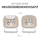 hauck Schonbezug für Babywippe Highchair Bouncer (Eco) (nicht mit anderen Modellen kompatibel), Baumwolle, mit Gummizug und Gurtschlitze für 5-Punkt-Gurt, Waschbar bei 60° (Beige)