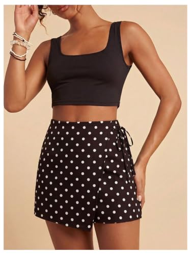 Image of SweatyRocks Women's Boho Mini Skirts Floral Shorts Tie Side Wrap Skorts