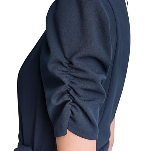 Image of DKNY Women's Jewel Neck Scuba Crepe Dress