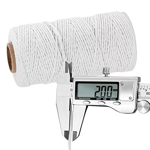 image for White Cotton Butchers Twine String - Ohtomber 328 Feet 2MM Twine for C