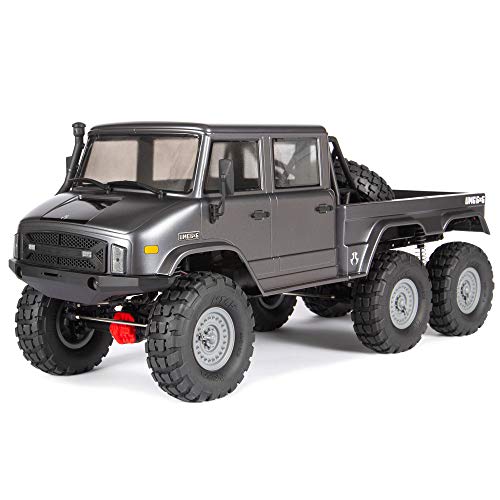 Axial SCX10 II UMG10 6x6 RC Rock Crawler RTR with 2.4Ghz Radio System (Battery and Charger Not Included): 1/10 Scale, AXI03002,Charcoal Metallic