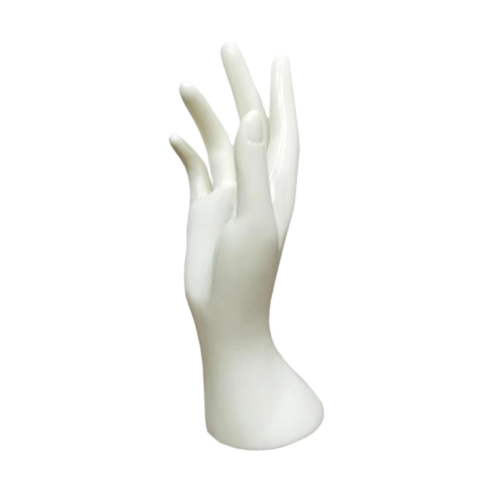 CVdrtyED Vanity Jewellery Stand Display Hand Mannequin Model Jewelry Display Holder Rack Tabletop Bracelet Bangle Necklace Photography Props(White)
