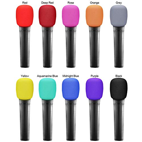 Thicked Handheld Microphone Windshields Microphone Windscreens Foam Covers-10 Colors
