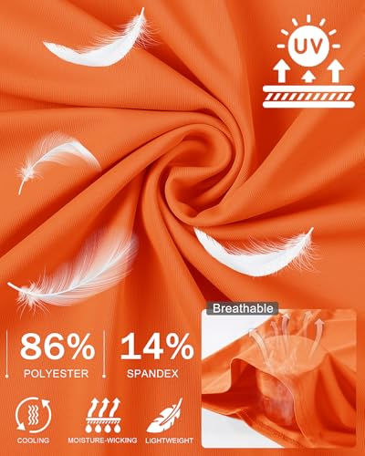 WISREMT Girls Boys Rash Guard Long Sleeve Athletic Hoodie Sweatshirt Quick Dry Swim Cover Up UPF 50+ Sun Shirts for Youth Kid4