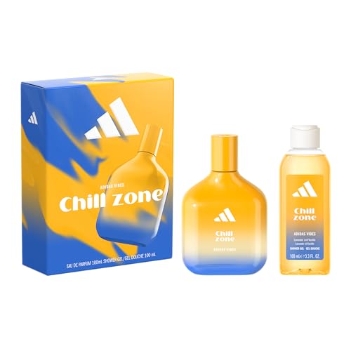adidas, Coffret cadeau adidas Vibes Chill Zone, avec Eau de Parfum 100 ml et douche 100 ml