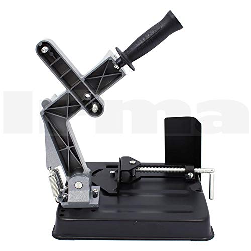 BSD Soporte para Amoladora Angulard 180/230mm - Soporte para Cortar para Amoladora Angular, Base de Hierro Fundido con Abrazadera