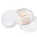 3 PCS 20ml Empty Transparent Plastic Foundation Make-up Powder Puff Box Case Container Holder with Sifter Filter and Screw Cap-Great for Powder Blusher and Loose Powder