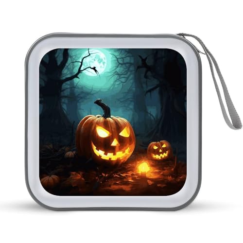 Rangement CD antichoc 40 disques en plastique rigide au design Halloween fun