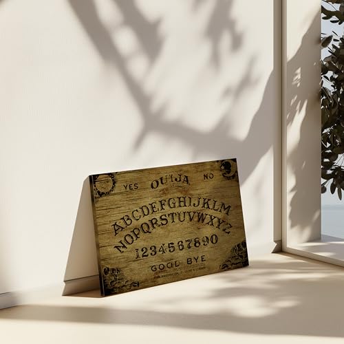 Image of Poster Master Old Ouija Board Canvas - Supernatural Print - Paranormal Art - Classic Spiritual Gift for Artist, Friend - Seance Art - Wall Decor for Home, Office - Available in 8x10 to 30x40