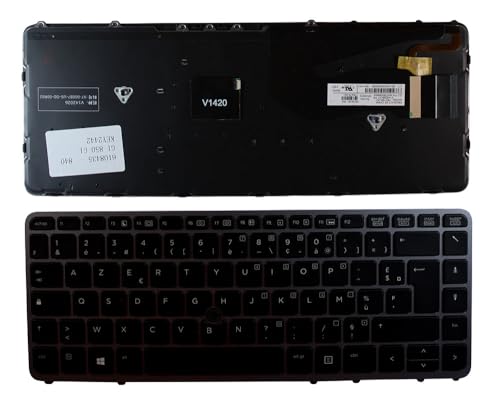 Clavier de remplacement HP 6037B0098905 cadre gris AZERTY pour PC portable