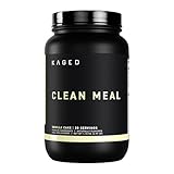 Kaged Clean Meal Powder | Vanilla Cake | Meal Replacement Shake | Whey Protein Isolate | Clean Carbs, MCT Oil Fats, Organic Vitamins and Minerals | Supplements for Men & Women | 20 Servings