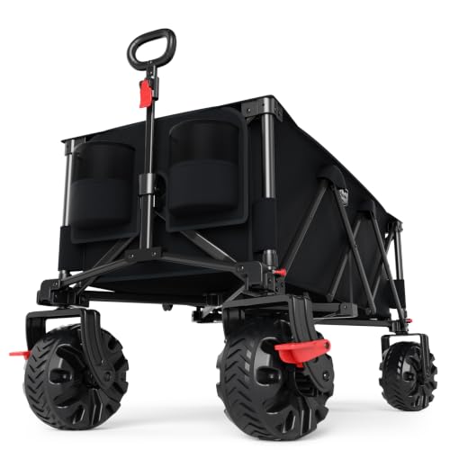 Image of Timber Ridge 51.2 inch Extended Collapsible Wagon, 400L, Black