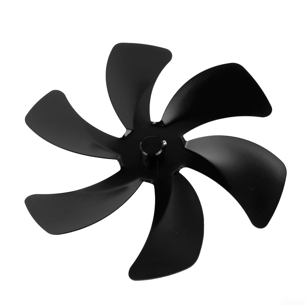 Aspas de Ventilador de plástico de Repuesto, Reemplazo de aleación Aluminio con Ventilador Estufa Calor 6 aspas, Multicolor(Red)