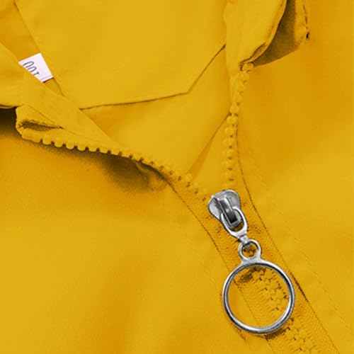 Kids Girls Lightweight Waterproof Jacket Long Sleeve Full Zip Up Hoodie Boys Cute Print Coat Windproof Jackets Clothes4