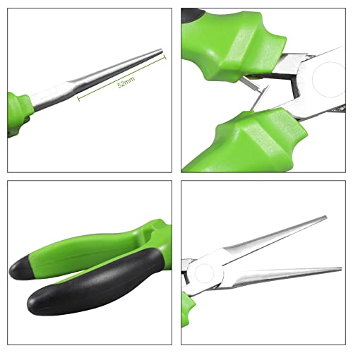 LEONTOOL Small Needle Nose Pliers for Jewelry Making 5 Inch Precision Pliers Smooth Jaw for Bending Wire and Small Object Gripping - Image 4