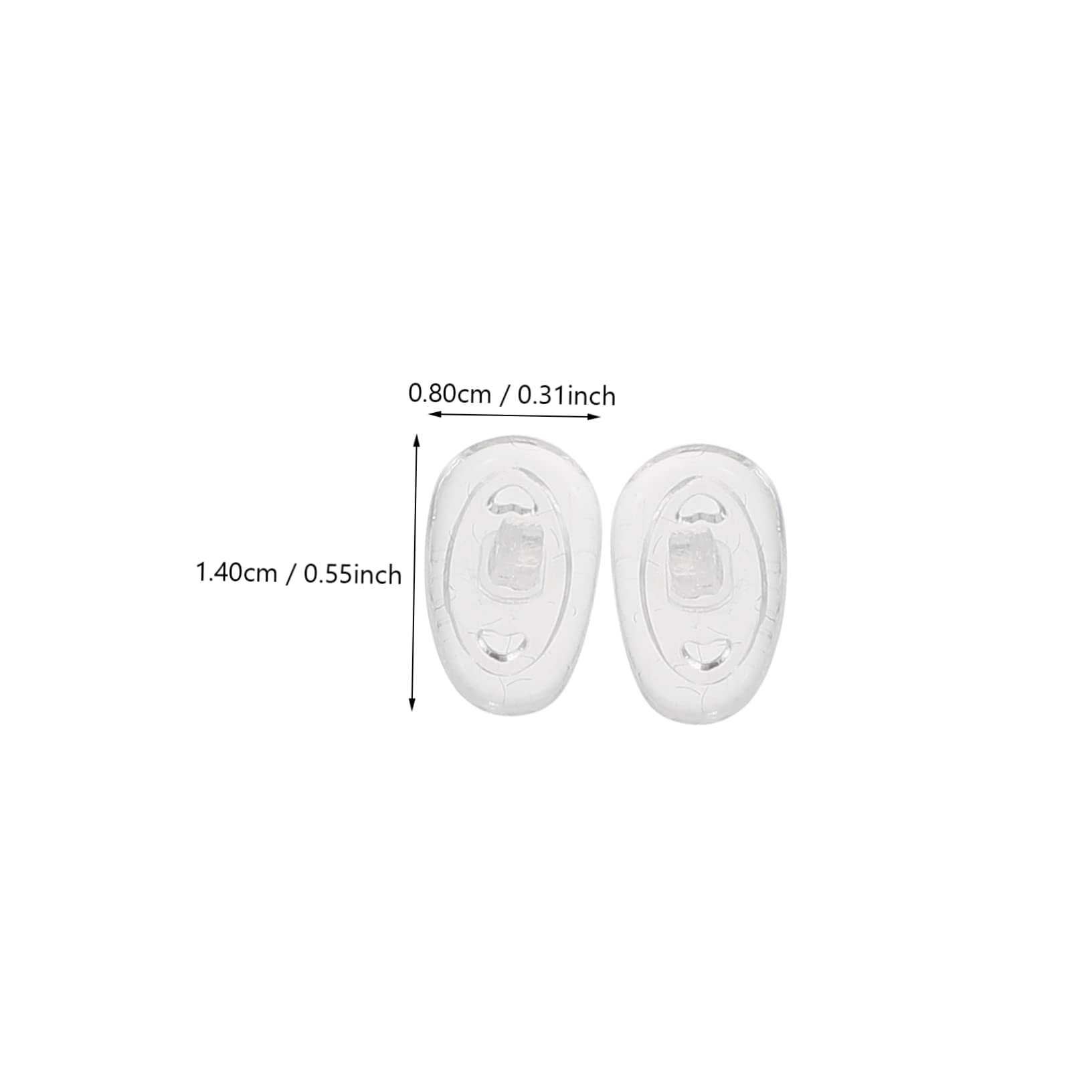 Ipetboom 50pièces Coussinet De Nez Antidérapant pour Lunettes De Plaquettes pour Lunettes Accessoires Pratiques pour Confort Stabilité des Montures