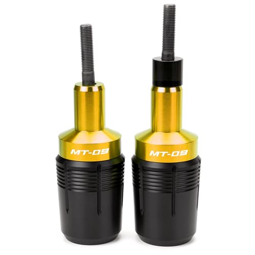 Image of Compatible with 2026 MT09 2025 MT 09 2024 2023 MT09 SP 2022 2021 MT-09 TRACER 9 GT FZ09 CNC Motorcycle Frame Sliders Crash Protector Pad Falling Protection (Gold)