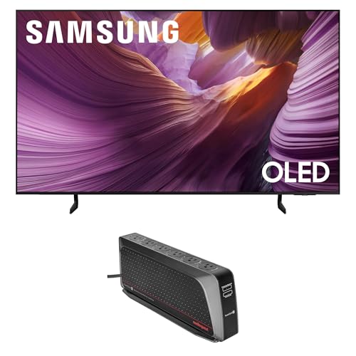 Image of Samsung QN77S85FAEXZA 77 Inch OLED HDR 4K Smart TV with an AudioQuest PowerQuest2 Power Filter /Surge Protector 6 Outlet (2025)