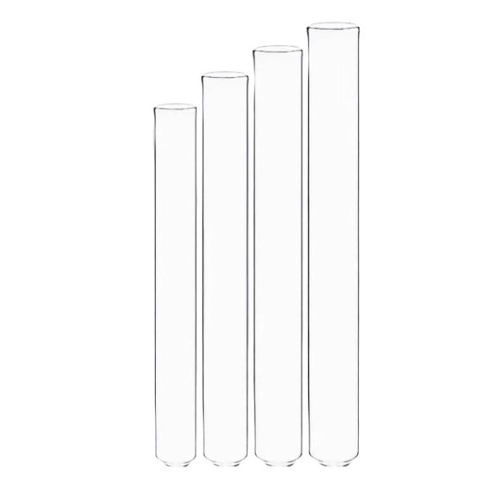 Provette per la conservazione dei campioni 3 provette trasparenti, diametro esterno 35 mm, lunghezza totale 150, tubo di prova in vetro borosilicato alto con fondo tondo