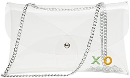 Zarapack Women's PVC Clear Bag Transparent Crossbody Shoulder Bag with Personalized Option (Customized Clear Bag)