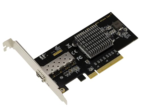 KALEA-INFORMATIQUE PCIe x8 10G Tarjeta de Red Fiber SFP+ Controladora con Chipset Intel 82599 X520 miniatura 1