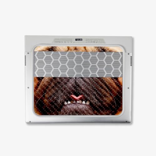 Image of MightySkins Carbon Fiber Skin Compatible with Alienware X14 R2 (2023) Full Wrap Kit - Pug | Protective, Durable Textured Carbon Fiber Finish | Easy to Apply & Change Styles | Made in The USA