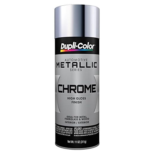 Dupli-Color ECS101007 Instant Enamel Metallic Automotive Paint – Chrome Spray Paint - 11 oz. Aerosol Can